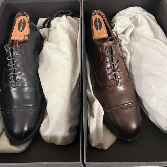 $400 Allen Edmonds Fifth Avenue Cap-toe Oxford , Brown - Size 9 D - Picture 8 of 8